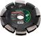 Metal circular saw blade with Metabo logo, 125x18 mm, suitable for concrete work at 12,200 rpm.