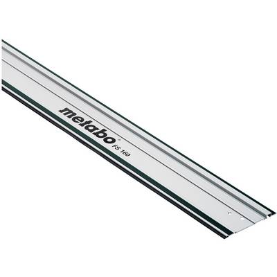 Metal guide rail labeled 'metabo FS 160' shown diagonally on a white background.
