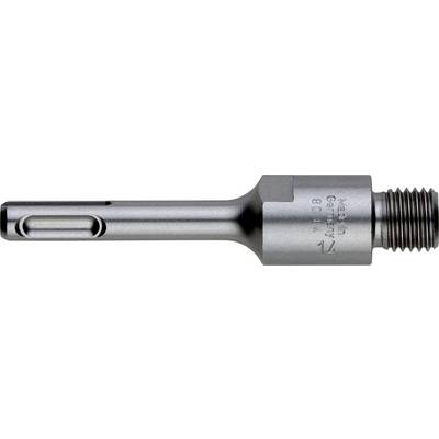 Metal drill bit with a rounded shank and threaded end, shown horizontally on a white background.