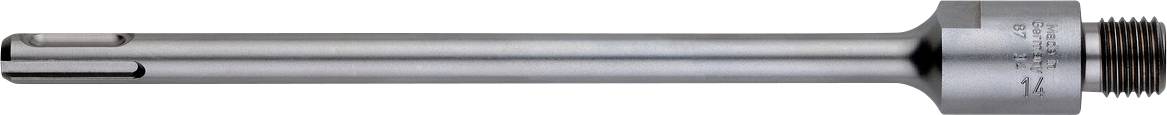 A metal pneumatic cylinder rod with a threaded end, shown horizontally on a white background.