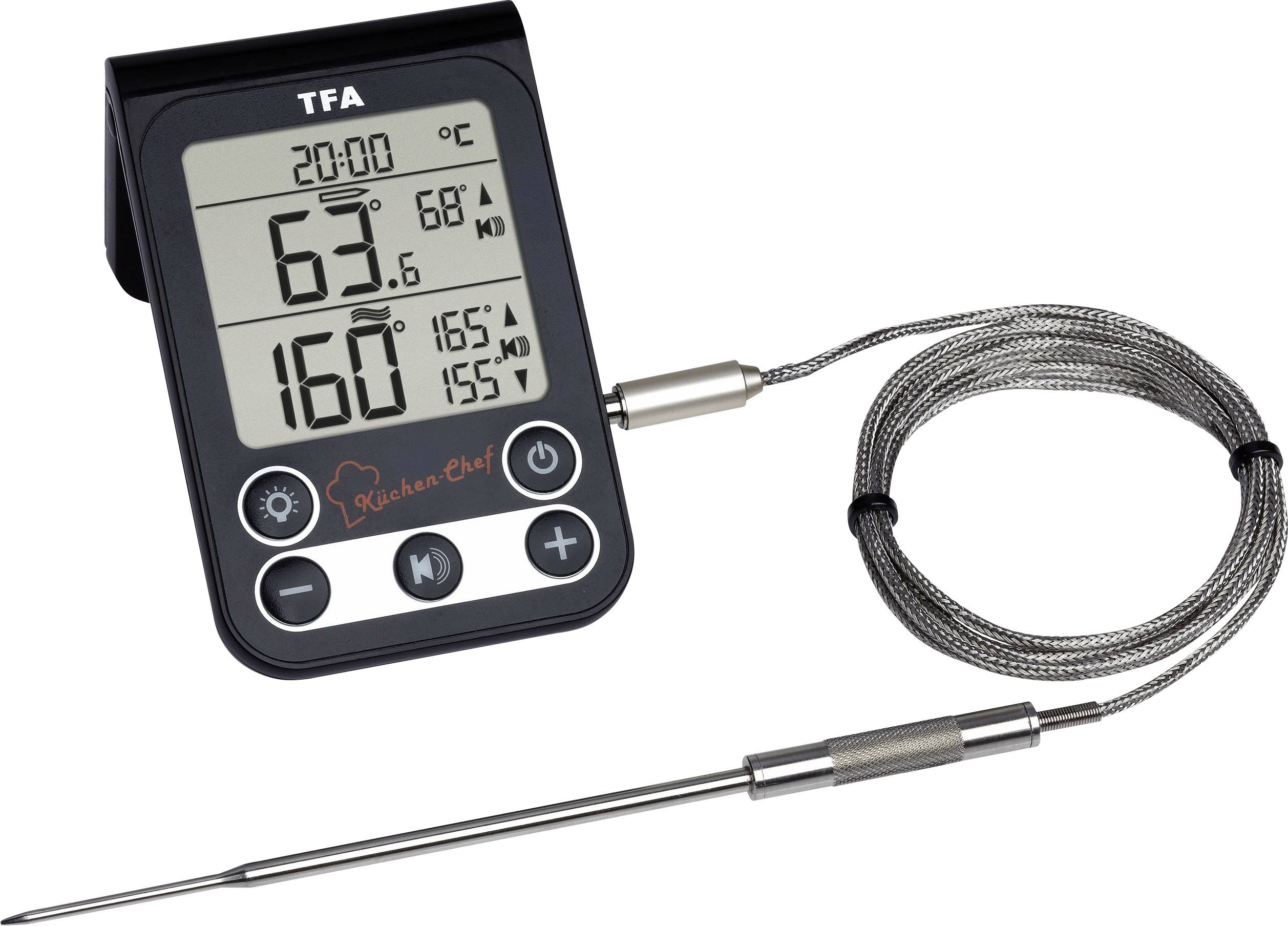 Buy TFA Dostmann 14.1512.01 KÜCHEN-CHEF BBQ thermometer Black