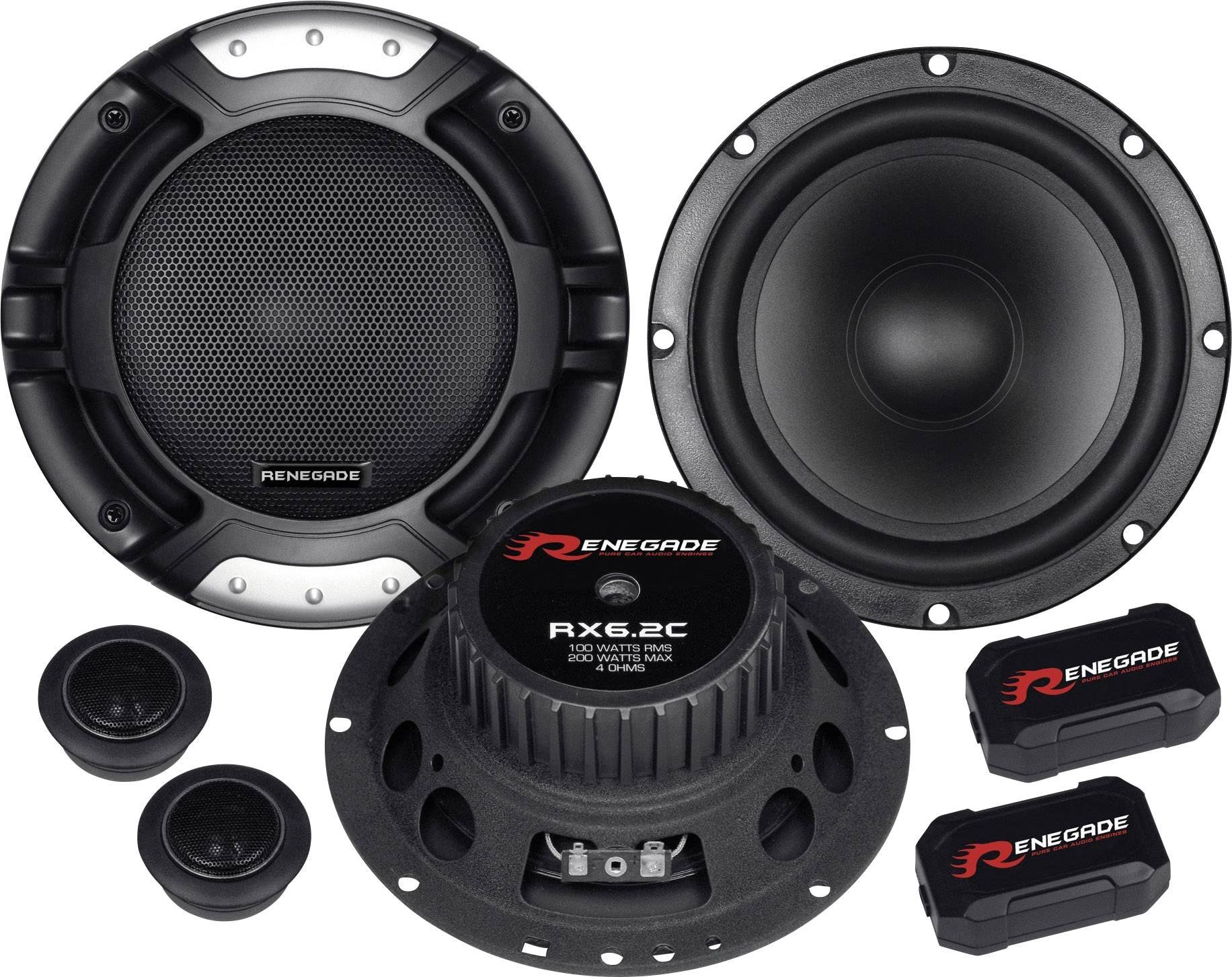 Hifonics ZX-6.2C 2-way flush mount speaker set 250 W Content: 1 pc 
