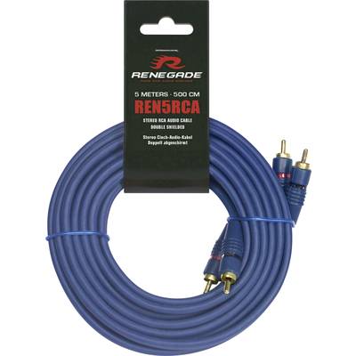 Renegade Ren5RCA RCA cable 5.00 m [2x RCA plug (phono) - 2x RCA plug (phono)]