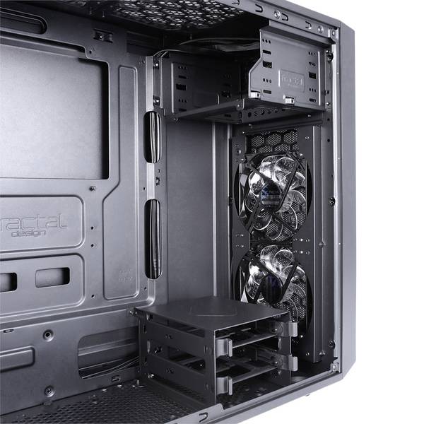 Fractal Design Focus G Midi tower PC casing Black 2 built-in LED fans ...