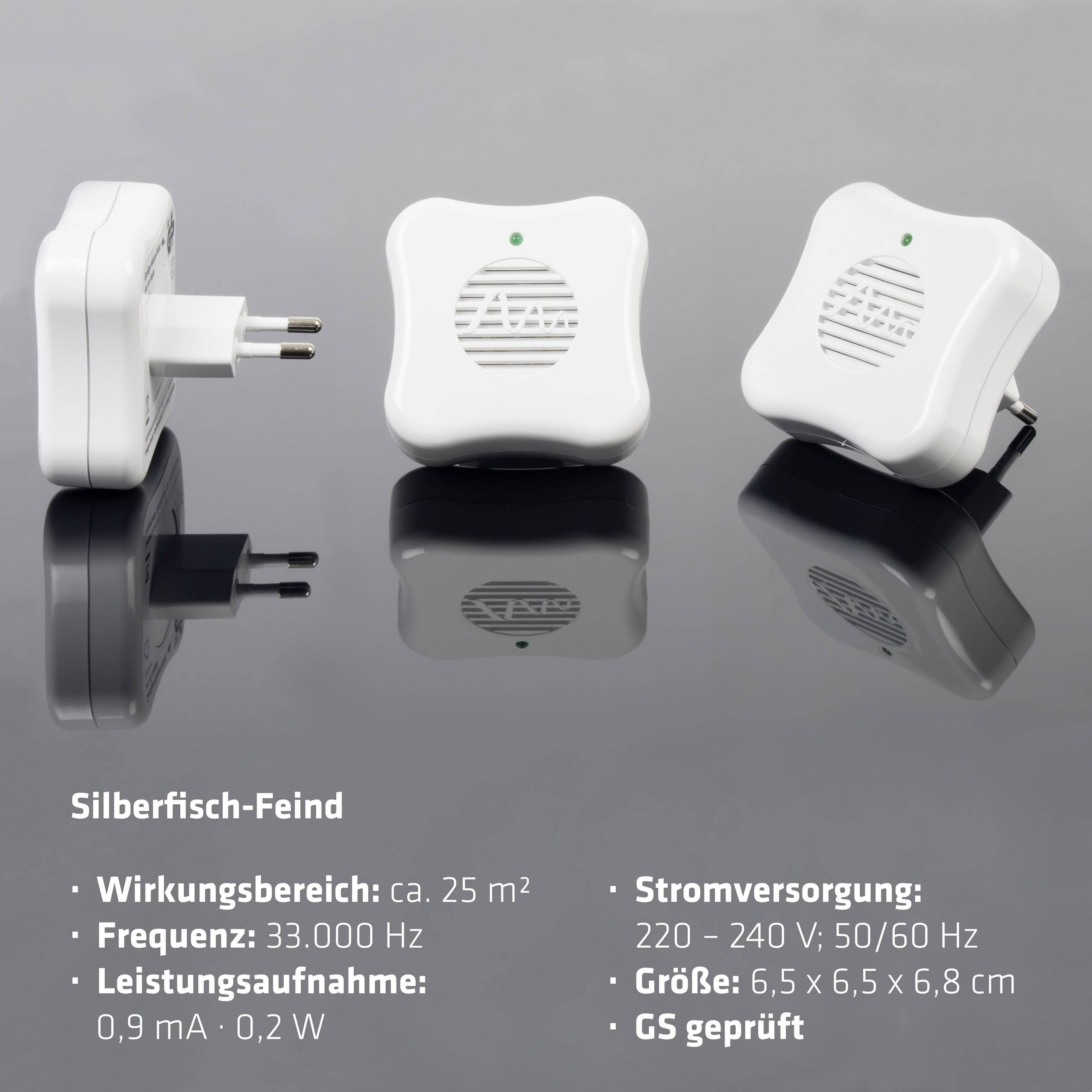 Gardigo silverfish defense Pest repellent Working principle Ultrasound Operating range 25 m² 1 pc(s)-8
