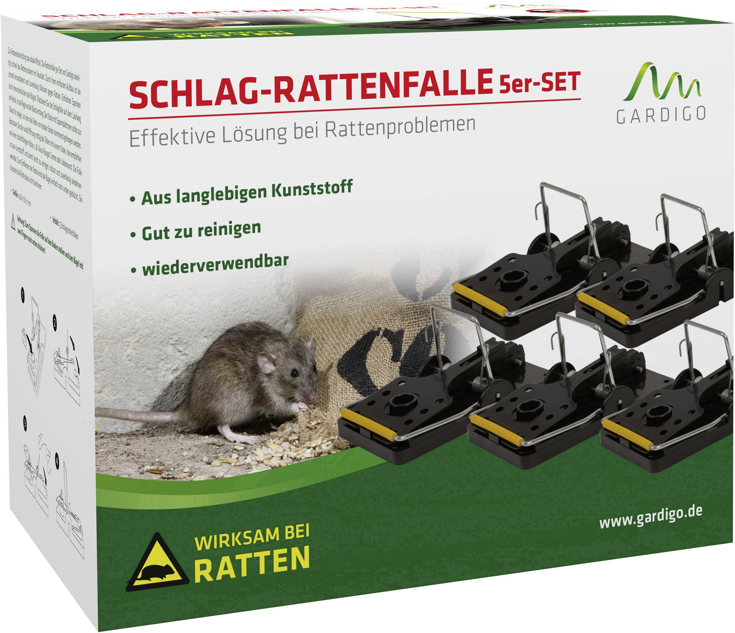 Gardigo rat trap Rat trap Working principle Pheromone 5 pc(s)-8