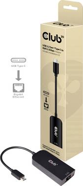 club3D CAC-1520 Network adapter 2.5 GBit/s USB C® (USB 2.0), USB C® (USB 3.2 1st gen), RJ45