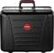 Black tool case with handle, red accents, brand name 'PARAT' centred at the front on a red circle, closed.