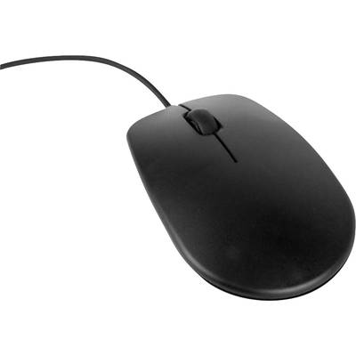 Raspberry Pi® Raspberry Maus schwarz  Mouse USB   Optical Black 3 Buttons  