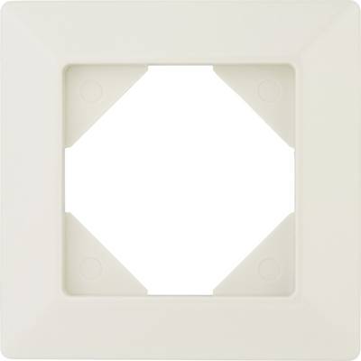 Single, square, beige frame with four rounded corners, suitable for socket or switch covers.