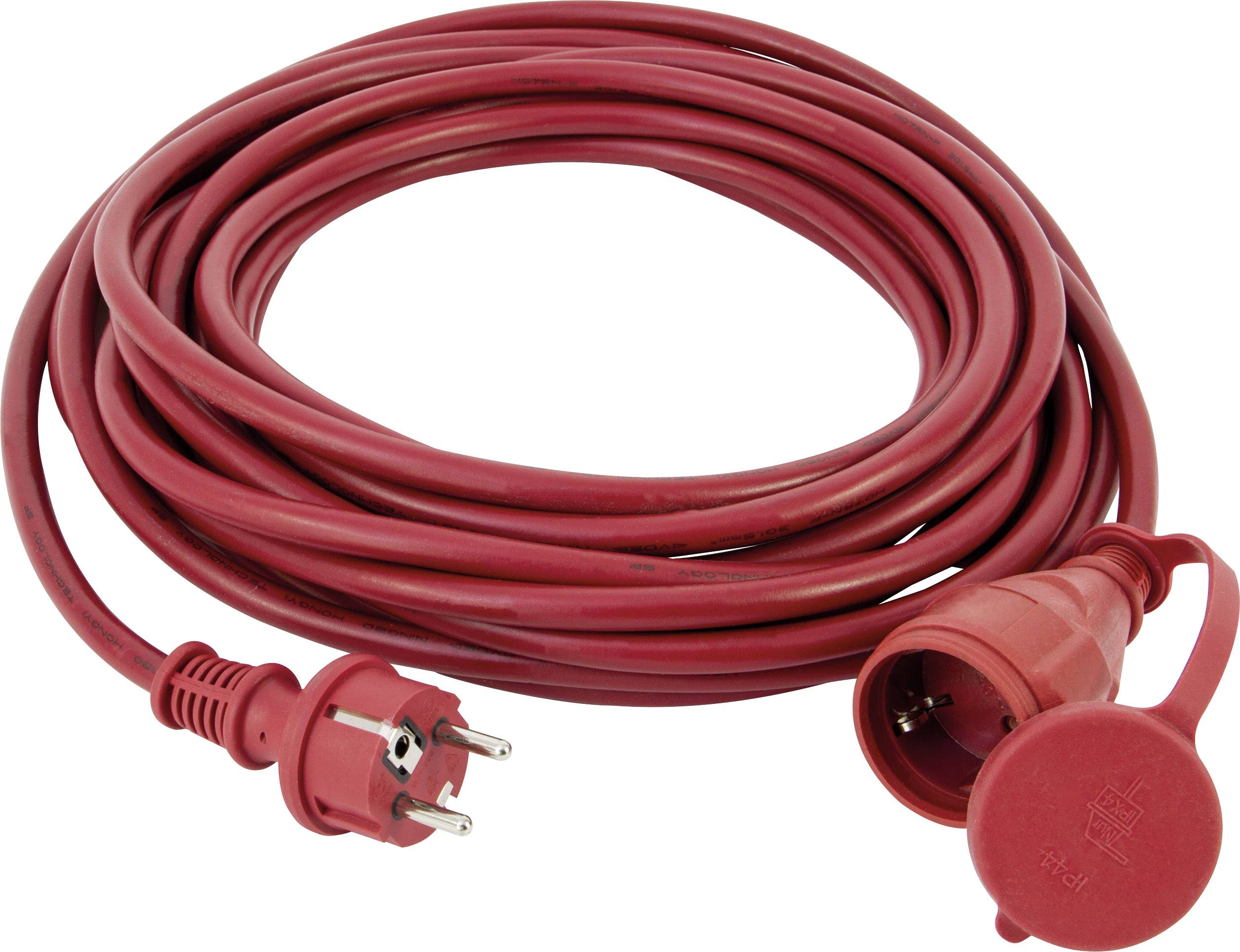 REV 0017258649 Current Cable extension 16 A Red 25.00 m H05RR-F 3F 3G 1,5 mm²