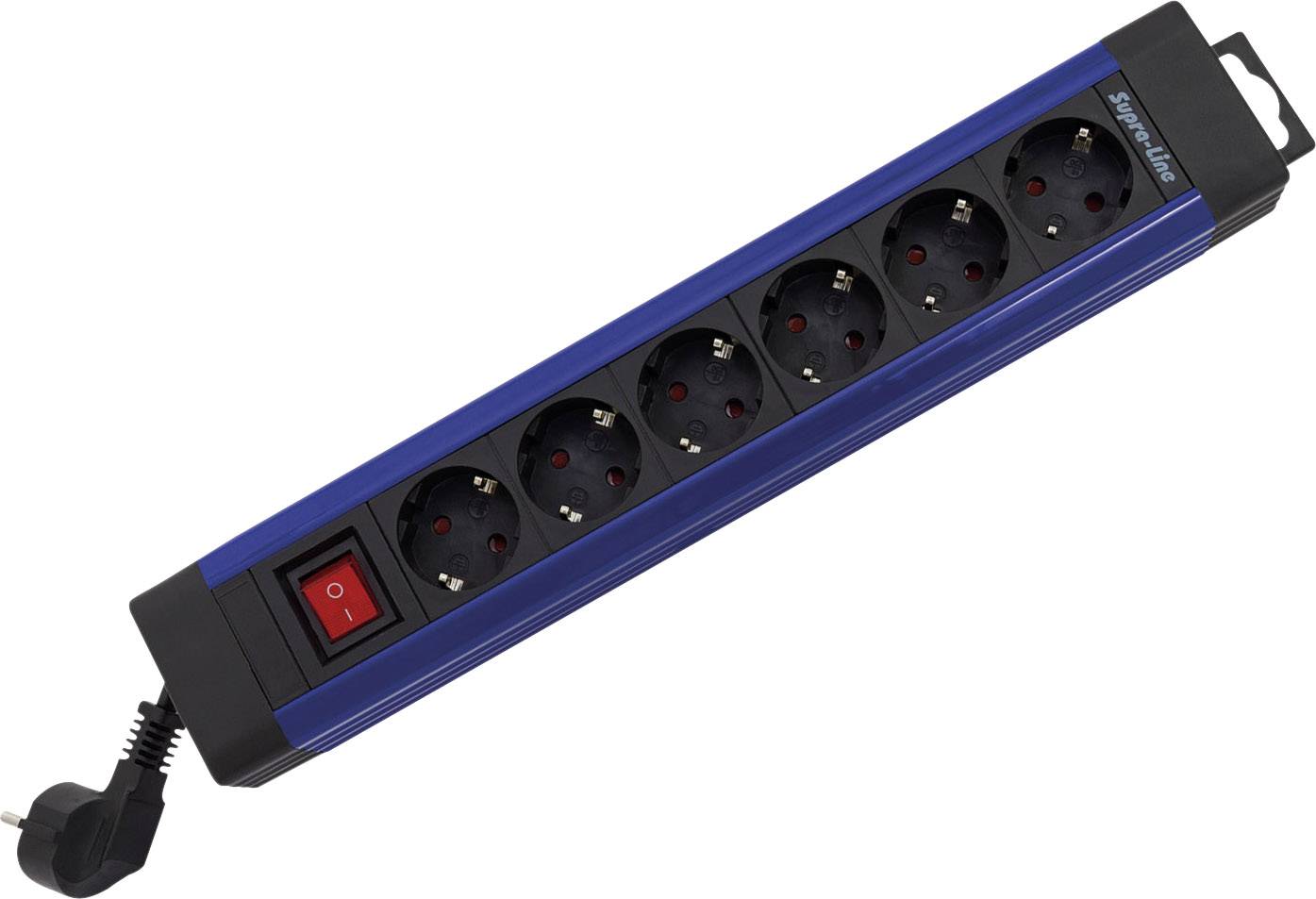 REV 0014612213 Power strip (+ switch) 6x Blue, Black PG connector 1 pc(s)-0