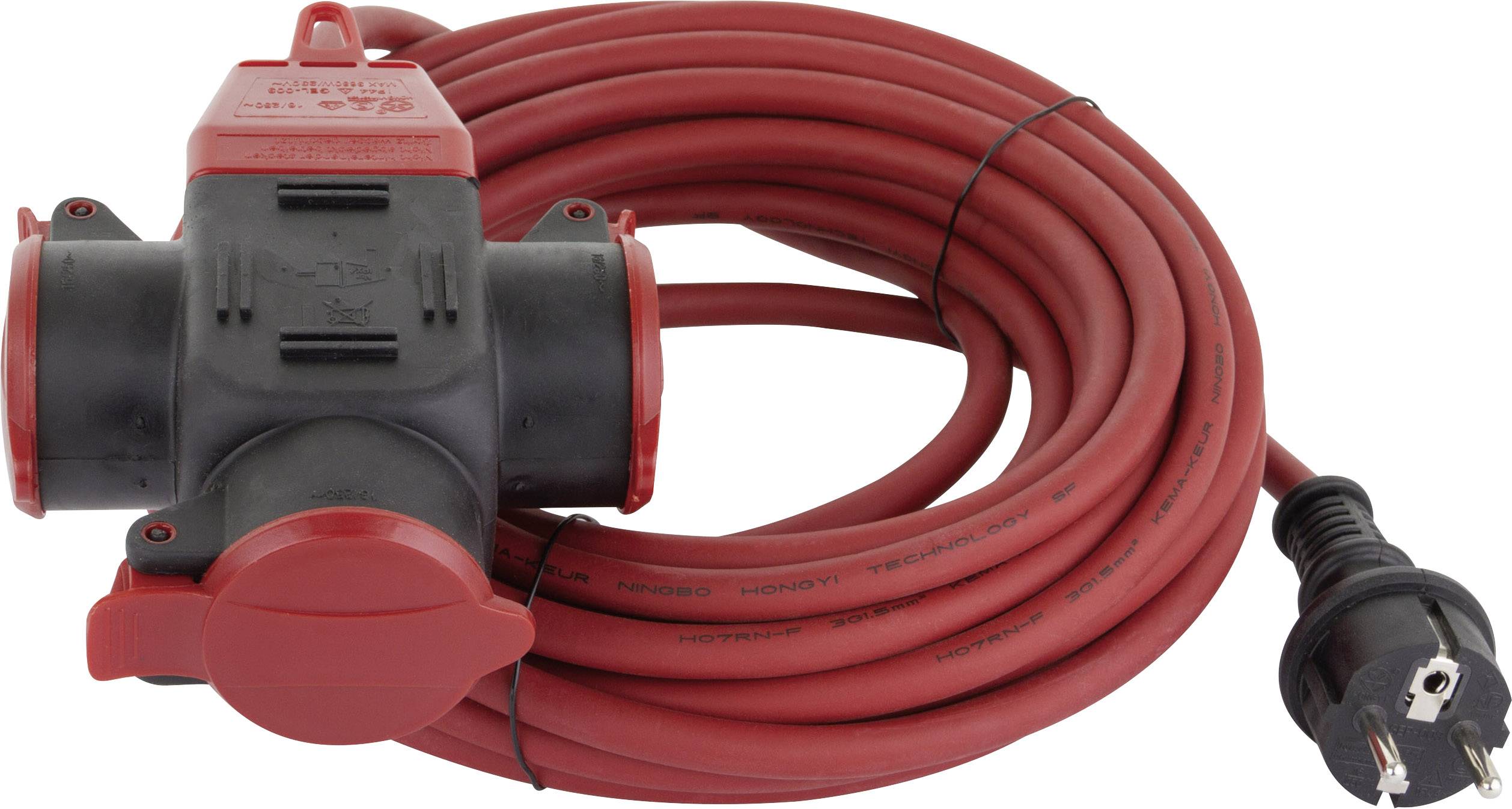Image of REV 006716 Current Cable extension Red 10.00 m H07RN-F 3G 1,5 mm²
