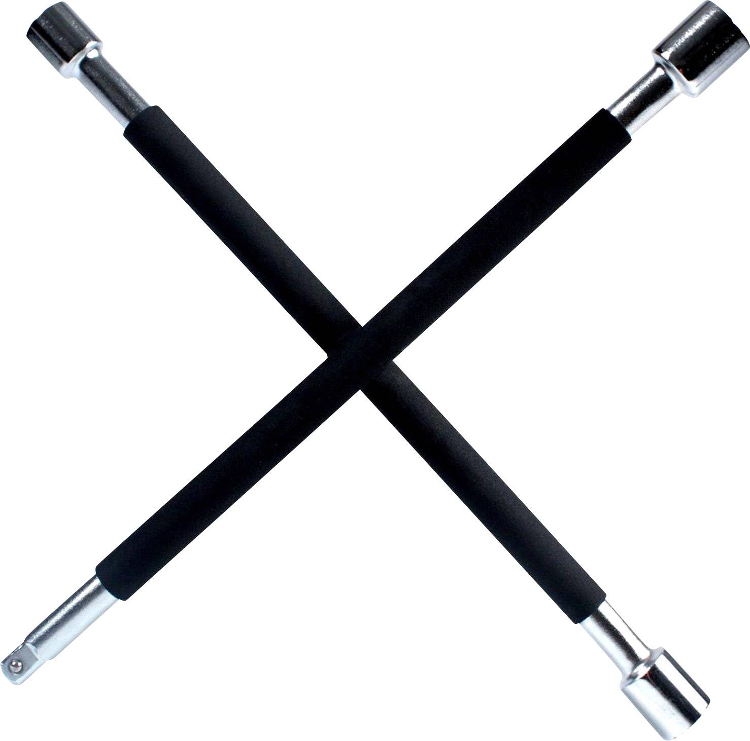 IWH 020870 Four way wheel nut wrench (L x W x H) 375 x 375 x 40 mm