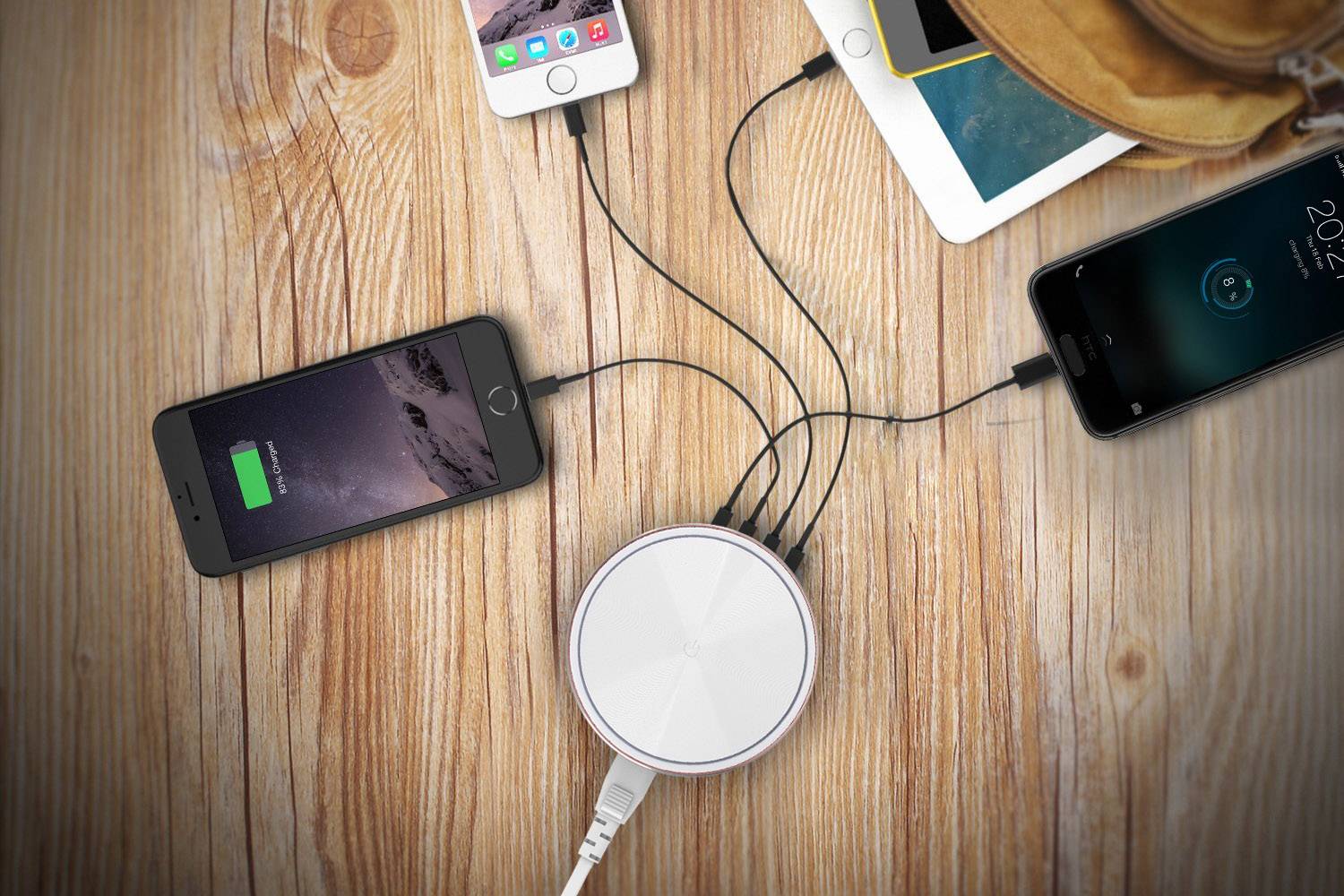 Pro Mate ChargeLite-4 USB charging station Mains socket Max. output current 4400 mA USB No. of outputs: 4 x-2