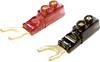 BKL Electronic 0103041 U terminal 16 mm² Partially insulated Black, Red (transparent) 2 pc(s)