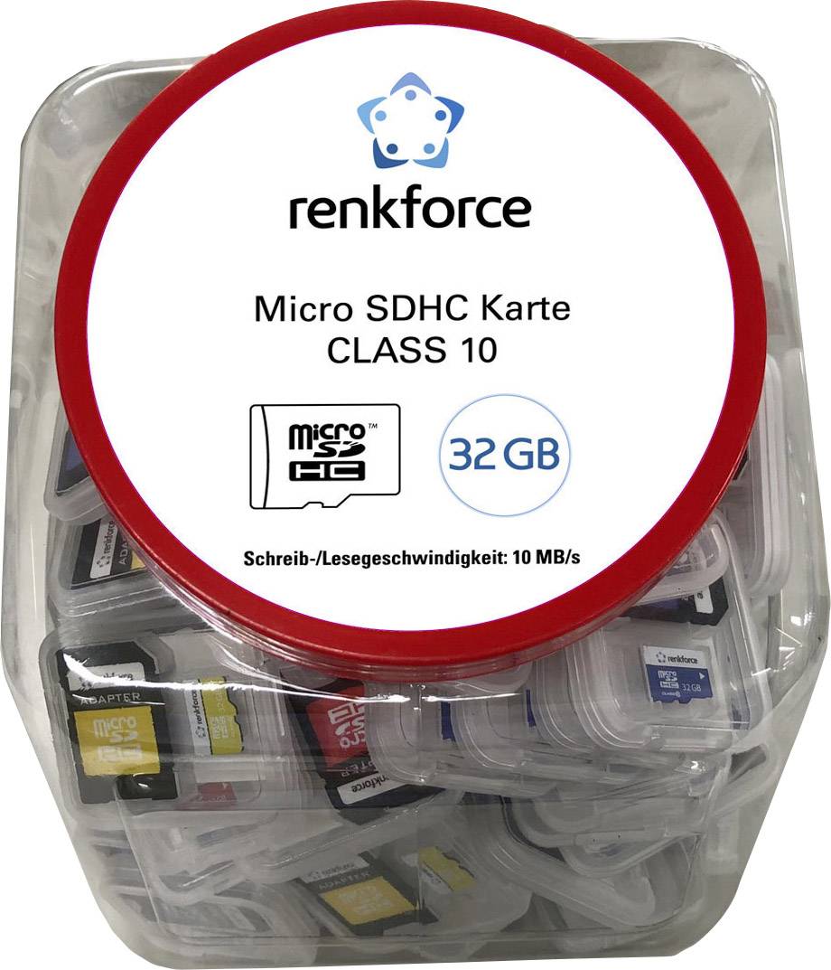 Renkforce microSD card 32 GB Class 10