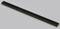 A single-row, black pin header connector with multiple gold-coloured contacts on a grey background.