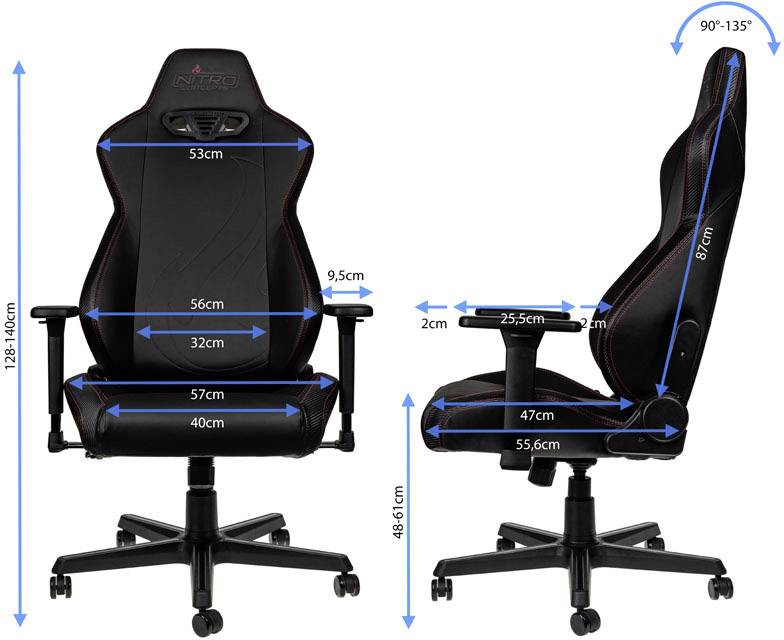 Nitro Concepts S300 Ex Carbon Black Gaming Chair Carbon Black Conrad Com