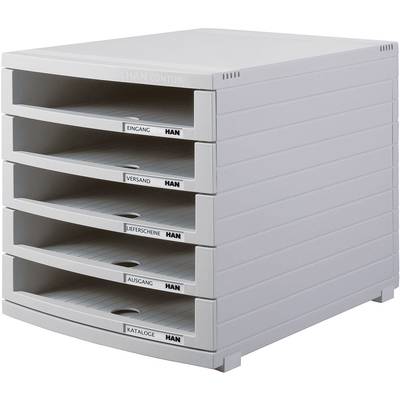 HAN CONTUR 1505-0-11 Desk drawer box Light grey A4, B4, C4 No. of drawers: 5