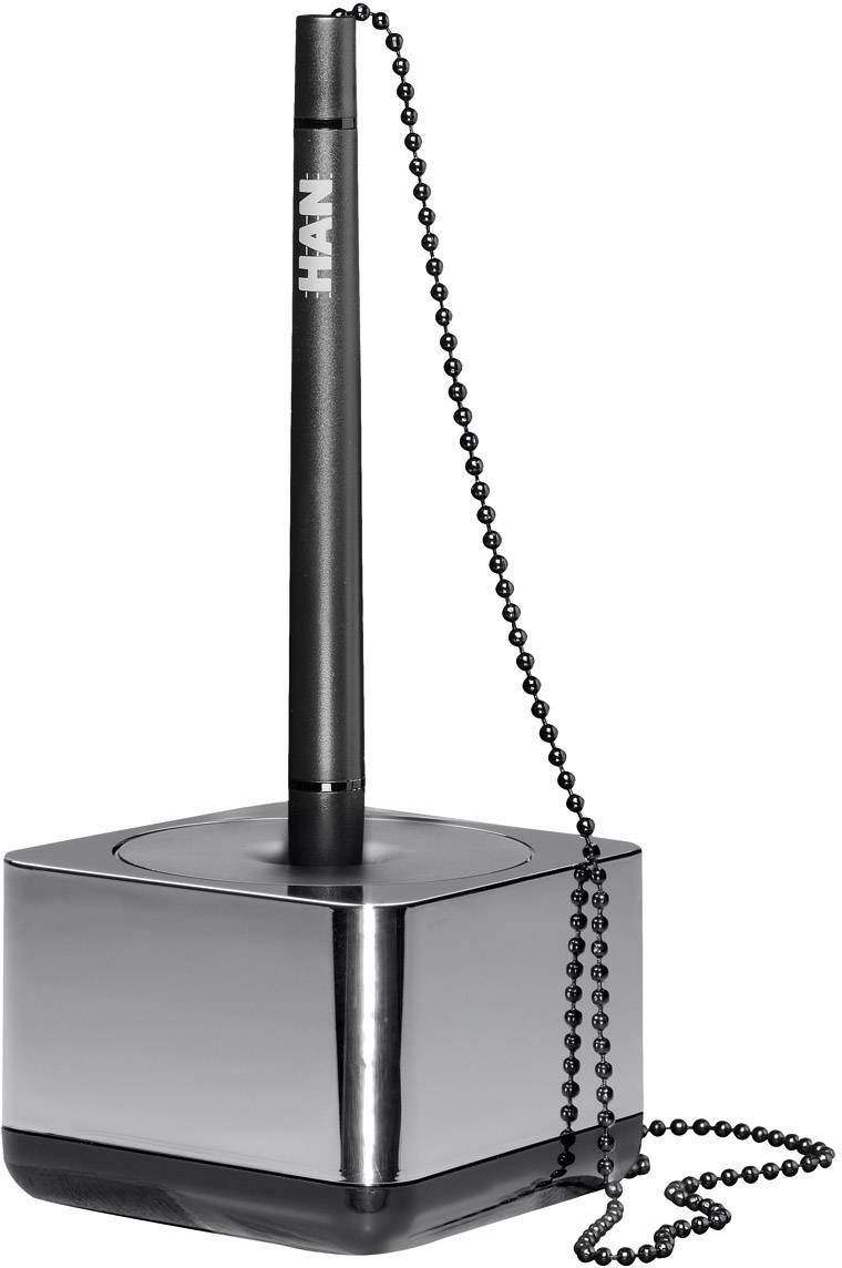 HAN Ballpoint pen holder i-LINE 27651-88 Chrome, Black 1 pc(s)