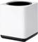 White rectangular container with a black opening and base, possibly a waste bin or container for small items.