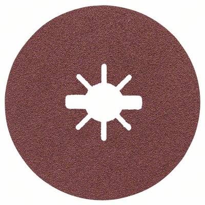 'Brown grinding disc with a circular shape, central hole and radial pattern; suitable for grinding machines.'