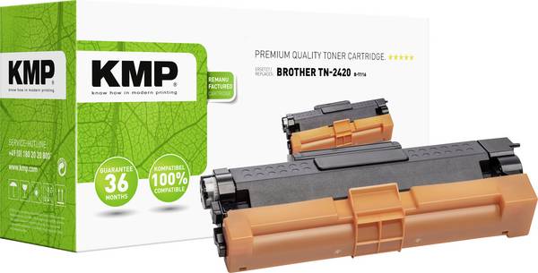KMP Toner cartridge replaced Brother TN-2420 Compatible Black 3000 Sides B-T116