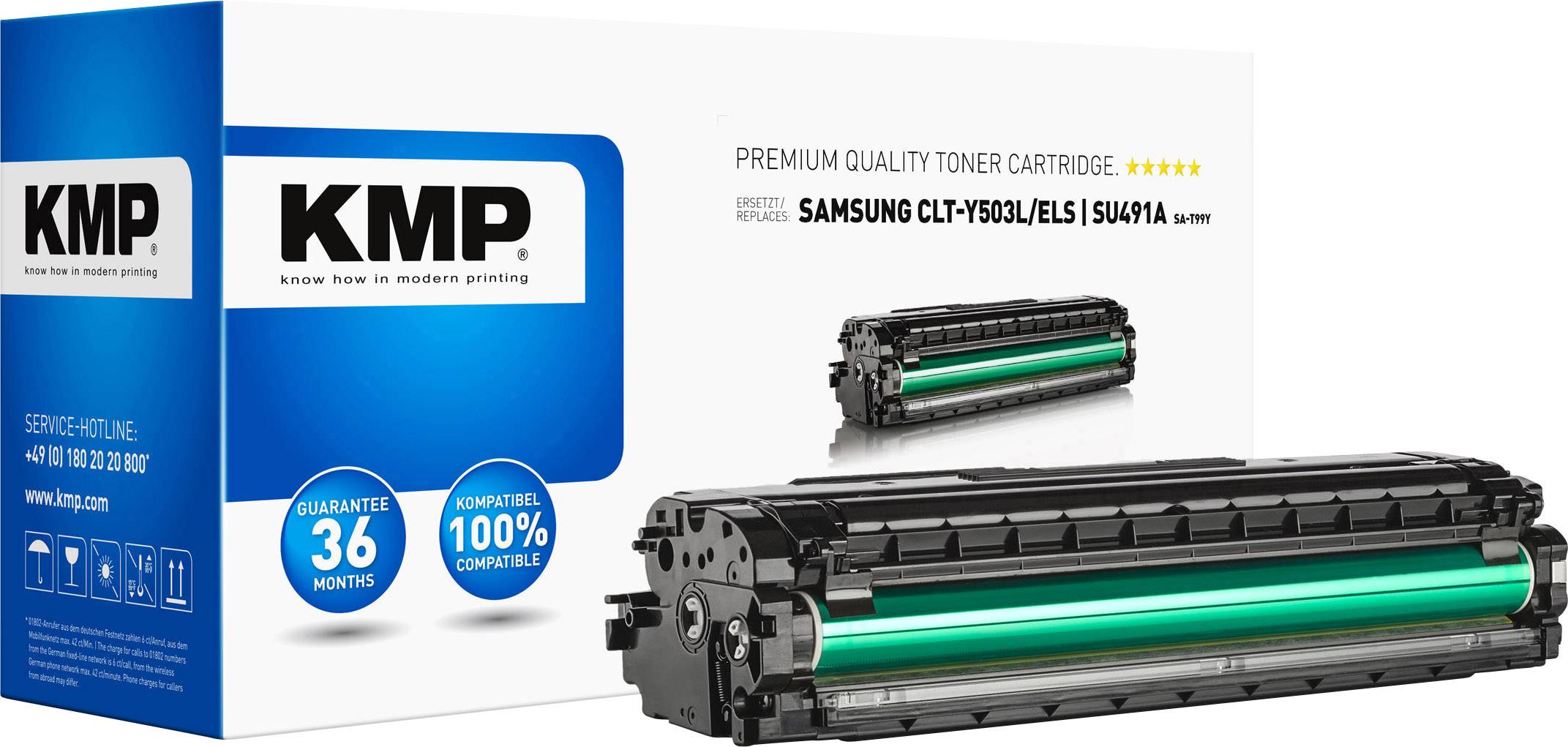 KMP Toner cartridge replaced Samsung CLT-Y503L Compatible Yellow 5000 Sides SA-T99Y