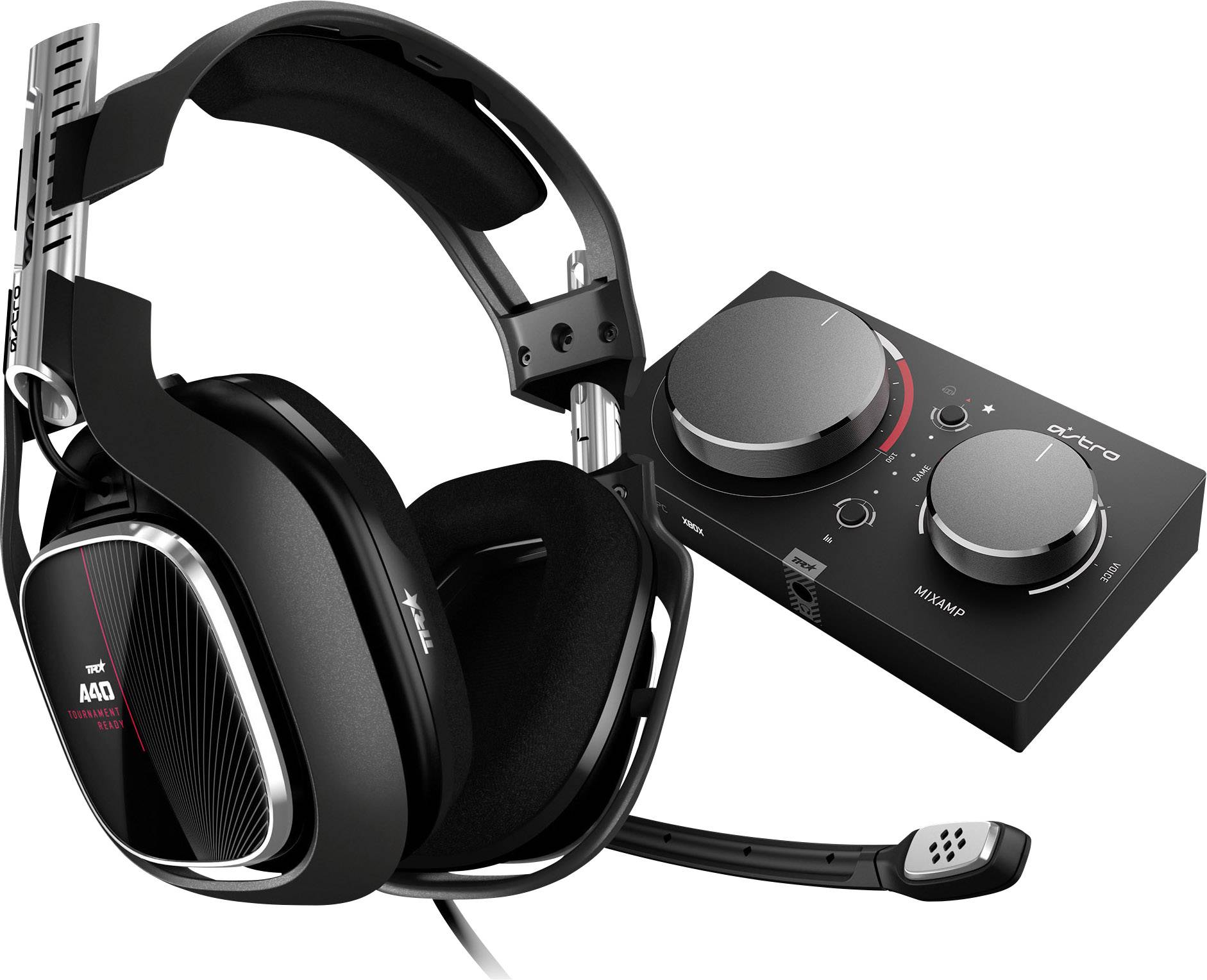 Astro Gaming A40 TR + MixAmp Pro Gaming headset 3.5 mm jack, USB Corded Over-the-ear Black, Red