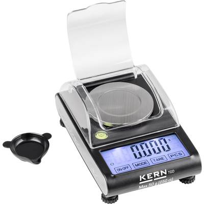 Kern TGD 50-3C TGD 50-3C Pocket scales  Weight range 50 g Readability 0.001 g battery-powered Multicolour
