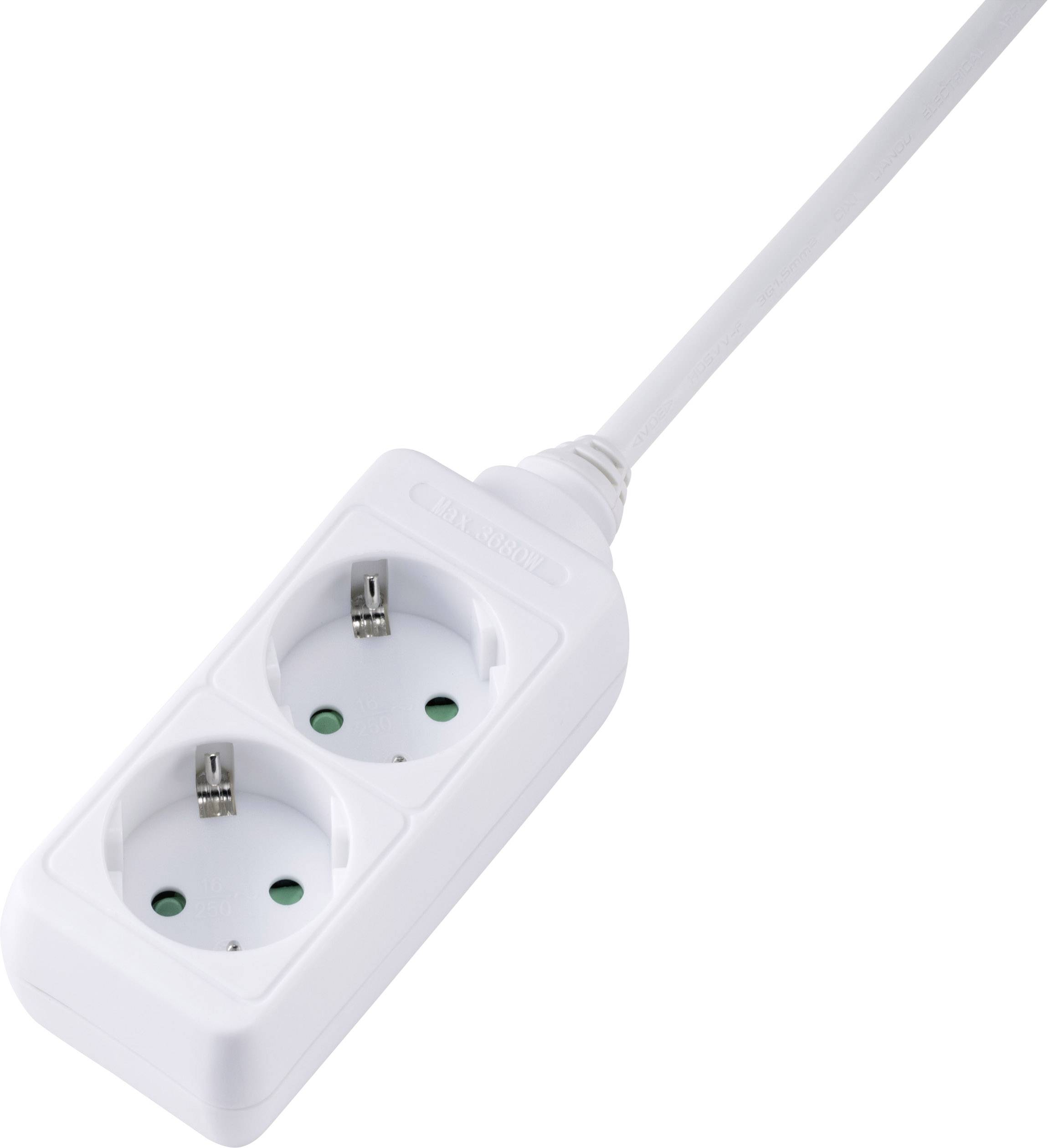 Image of Sygonix SY-5044444 Power strip White PG connector 1 pc(s)