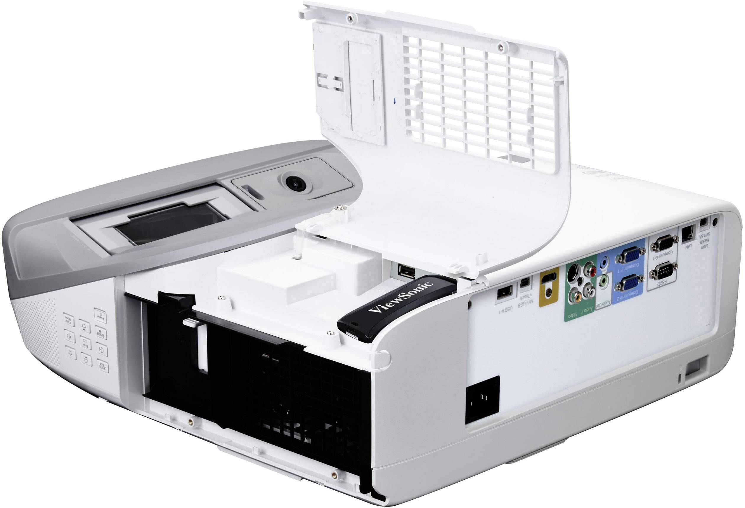 Viewsonic Projector PS750W DLP ANSI lumen: 3300 lm 1280 x 800 WXGA 10000 : 1 Silver-10