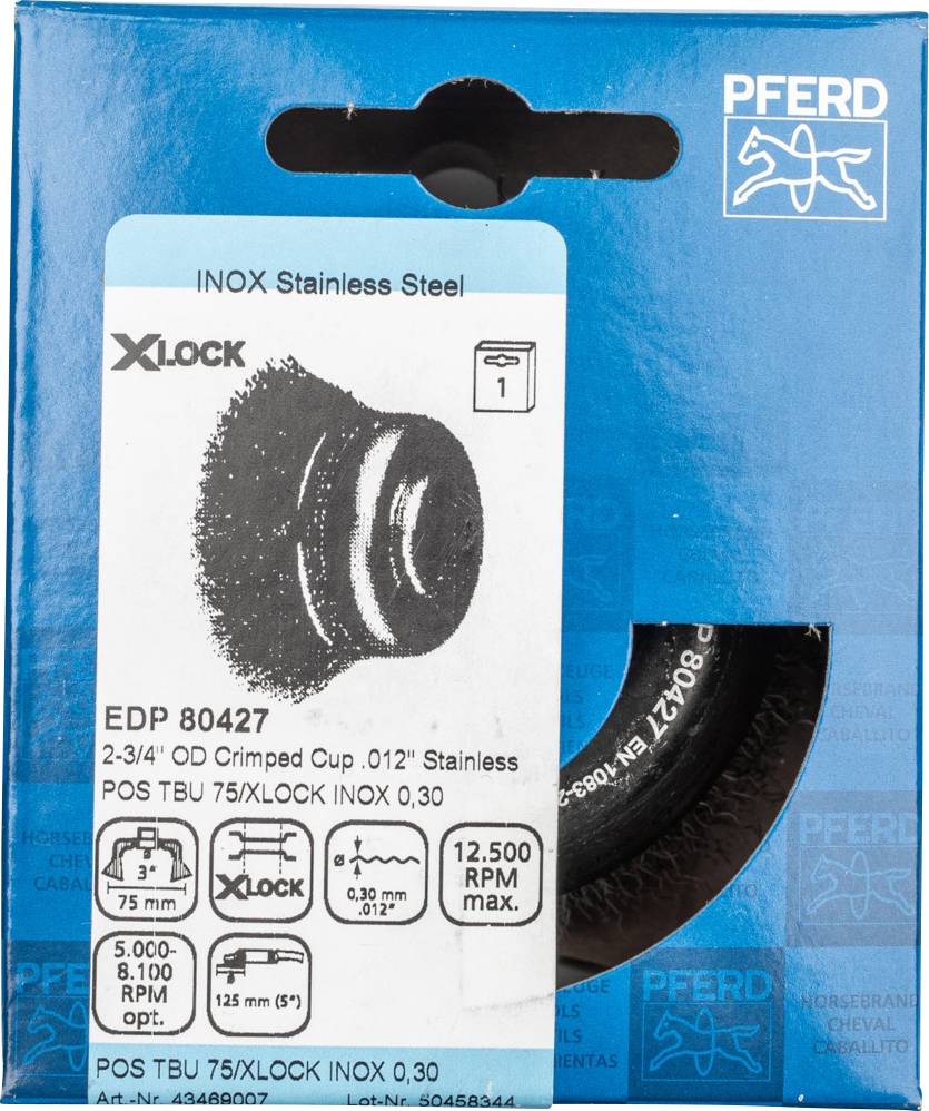PFERD TOOLS Cup brush, unzopft X-Lock 43469007 1 pc(s)-1