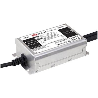 MW Mean Well XLG-25-A LED driver Constant power 25 W 250 mA - 1.05 A 22 - 54 V DC PFC circuit, adjustable, not dimmable,