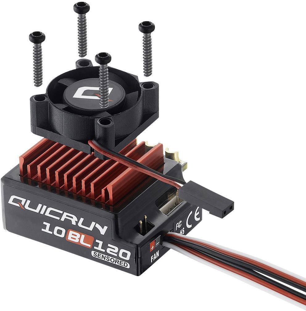 Hobbywing QuicRun 10BL120 120A Model car brushless speed control Load (Amp max.): 760 A-1