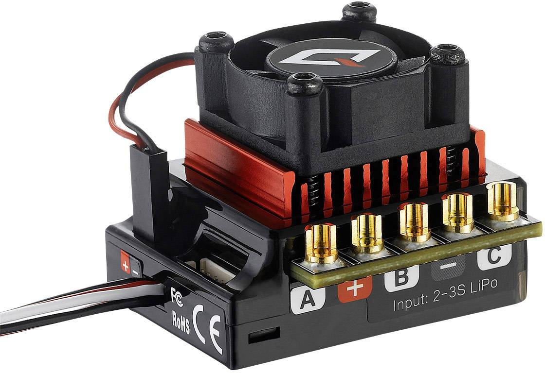Hobbywing QuicRun 10BL120 120A Model car brushless speed control Load (Amp max.): 760 A-2