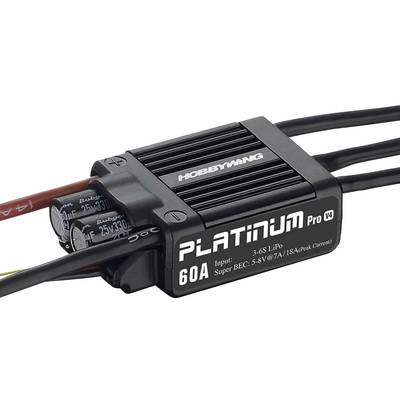 Hobbywing Platinum Pro 60A V4 Model aircraft brushless motor controller Load (Amp max.): 80 A 
