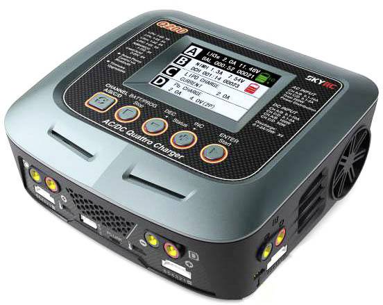 SKYRC Q200 Scale model multifunction charger 10 A LiPolymer, LiFePO, Li-ion, NiMH, NiCd, Lead-acid