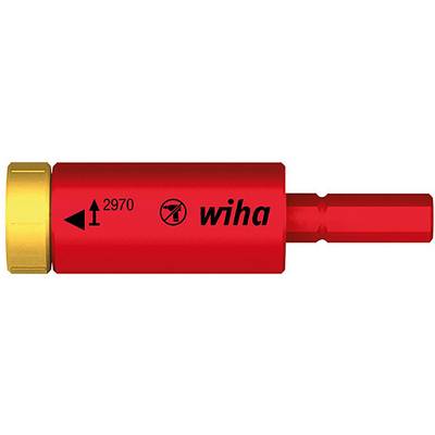 Red Wiha screwdriver handle, with yellow cap and markings '2970' and 'do not hammer'.