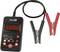 Battery and system analyser with digital display, red and black cable with clamps. Displays the number '595E'.