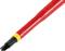 'Insulated screwdriver with a red handle and black tip, suitable for electrical installations.'