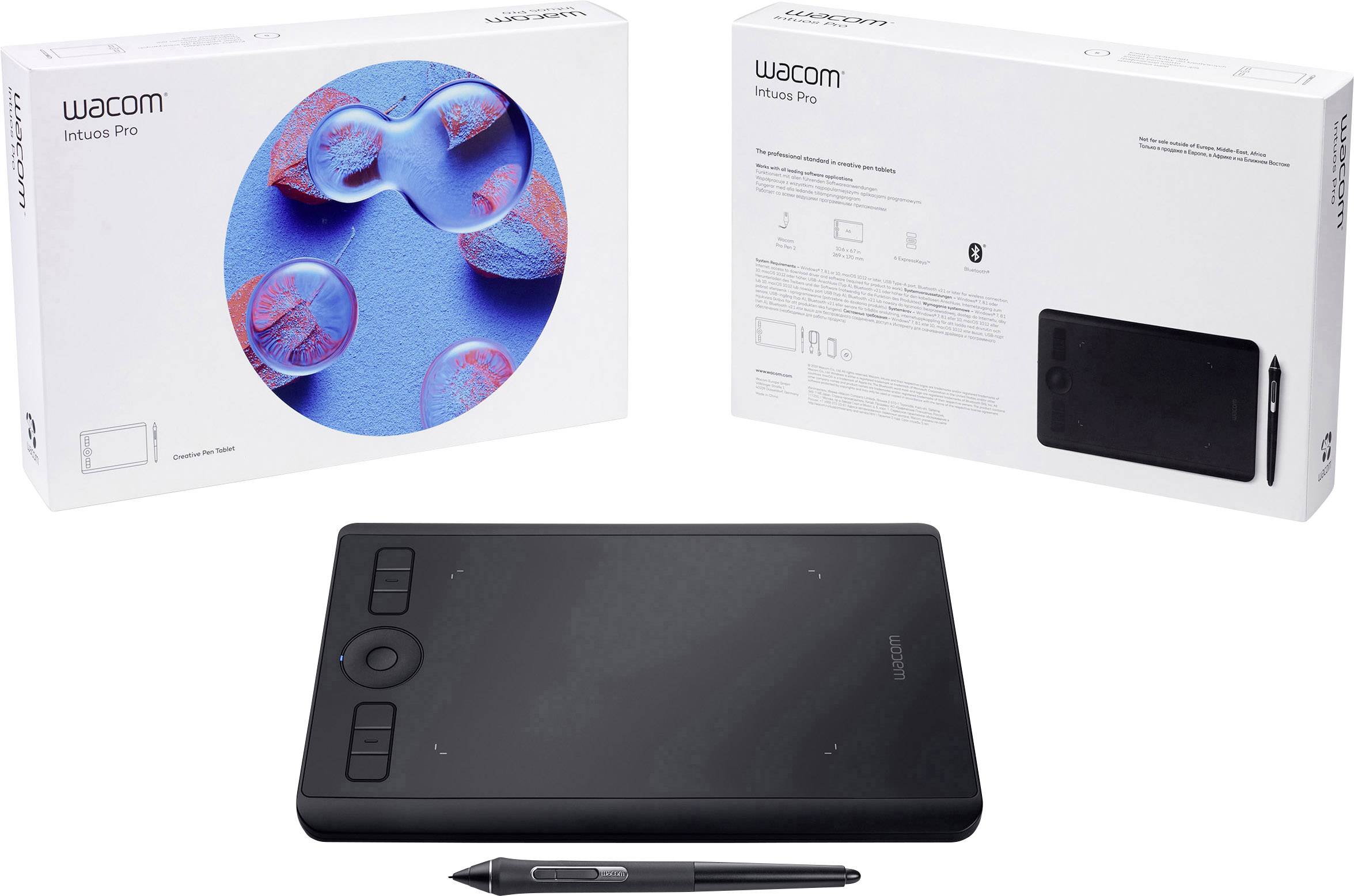 Wacom Intuos Pro S USB Graphics tablet Black