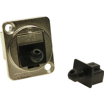 A rectangular connection with CAT 8 designation and a separate black plastic component.