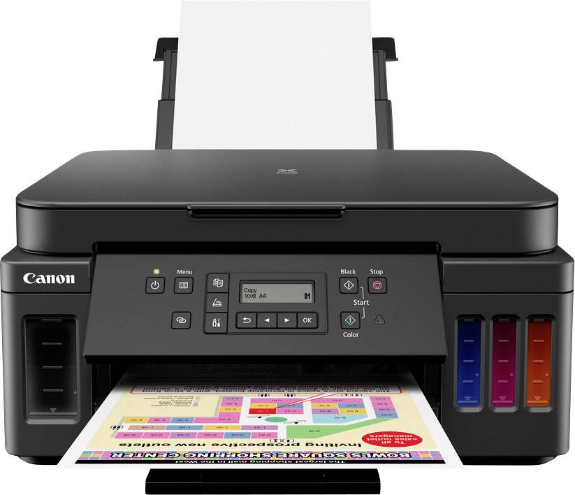 Canon PIXMA G6050 Colour inkjet multifunction printer A4 Printer, scanner, copier LAN, Wi-Fi, Duplex, Ink tank system