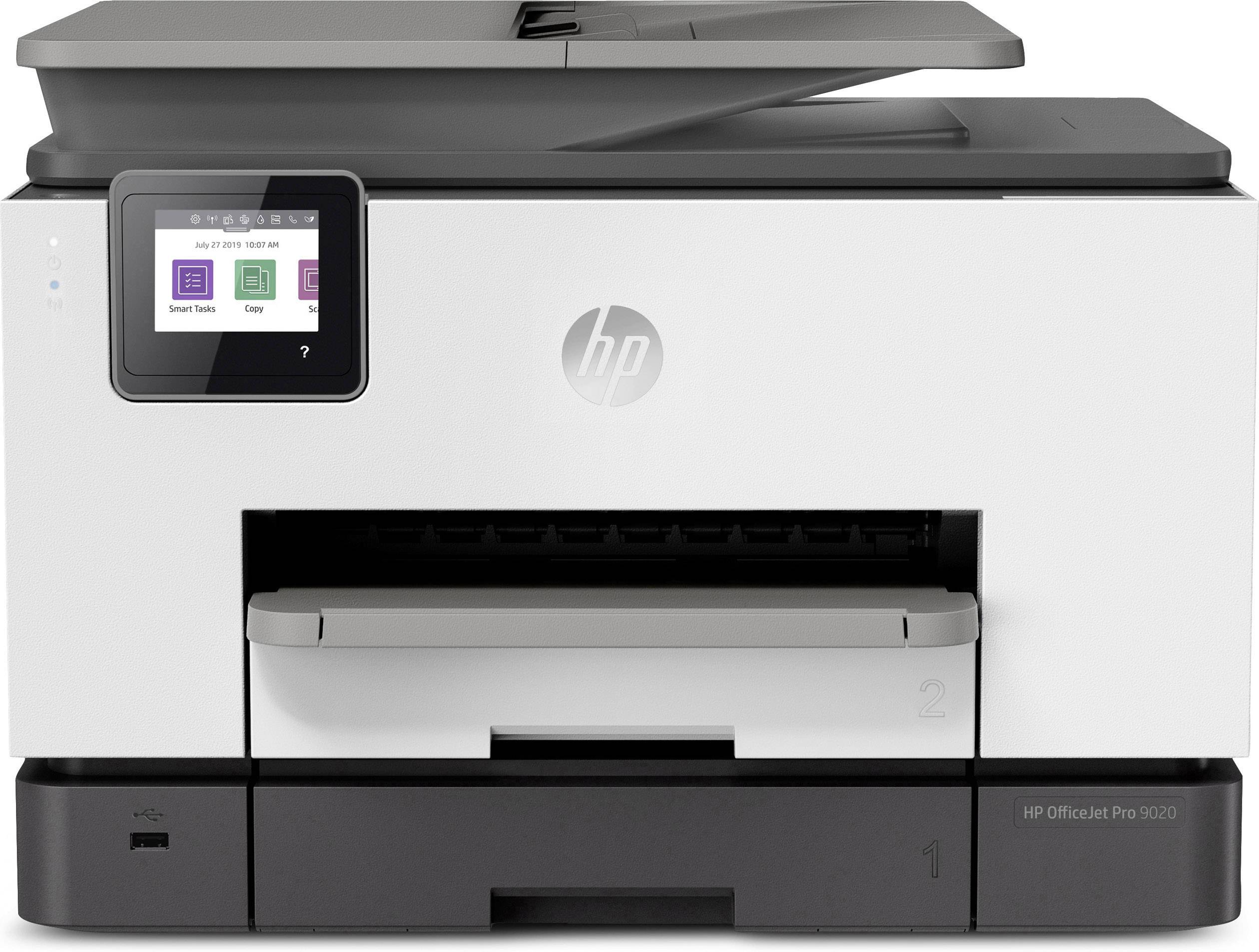 HP OfficeJet Pro 9020 All-in-One Colour inkjet multifunction printer A4 Printer, scanner, copier, fax LAN, Wi-Fi, Duplex, Duplex ADF