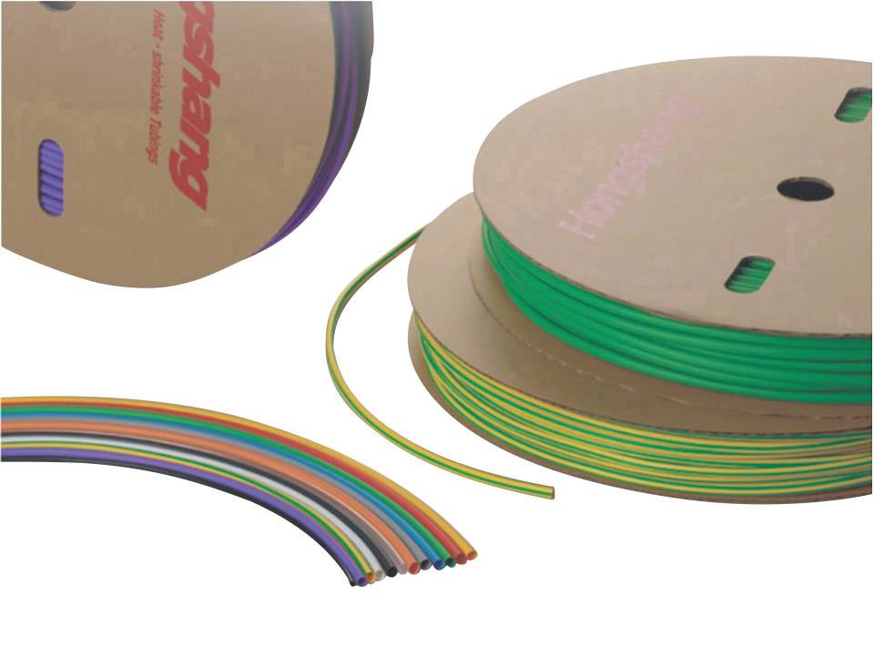 Colourful cable reels and individual cable bundles, suitable for electrical installations and wiring projects.
