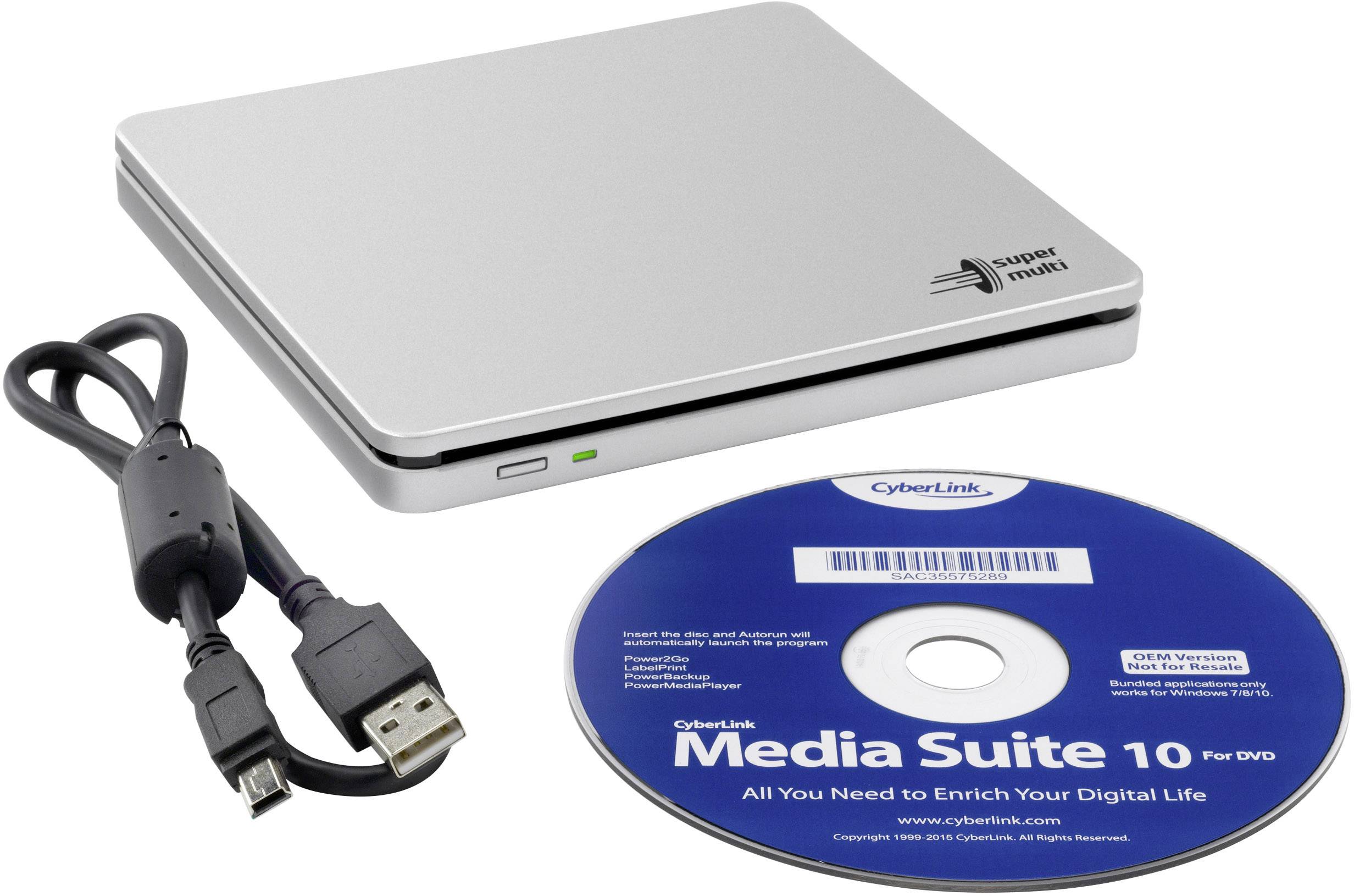 Rang Fictief kunst HL Data Storage GP70NS50.AHLE10B External DVD writer Retail USB 2.0 Silver  | Conrad.com