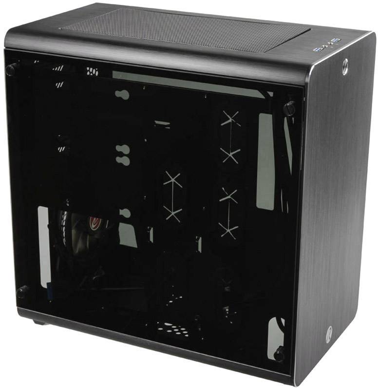 Raijintek THETIS Midi tower PC casing Black Built-in LED fan, Window, Dust filter-1
