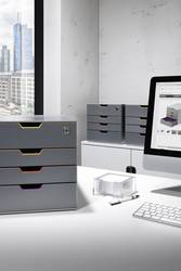 Durable Varicolor Safe 760627 Desk Drawer Box Grey A4 C4 Folio